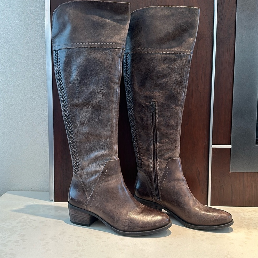 Vince Camuto Bendra in Bomber Grey Urban Distressed